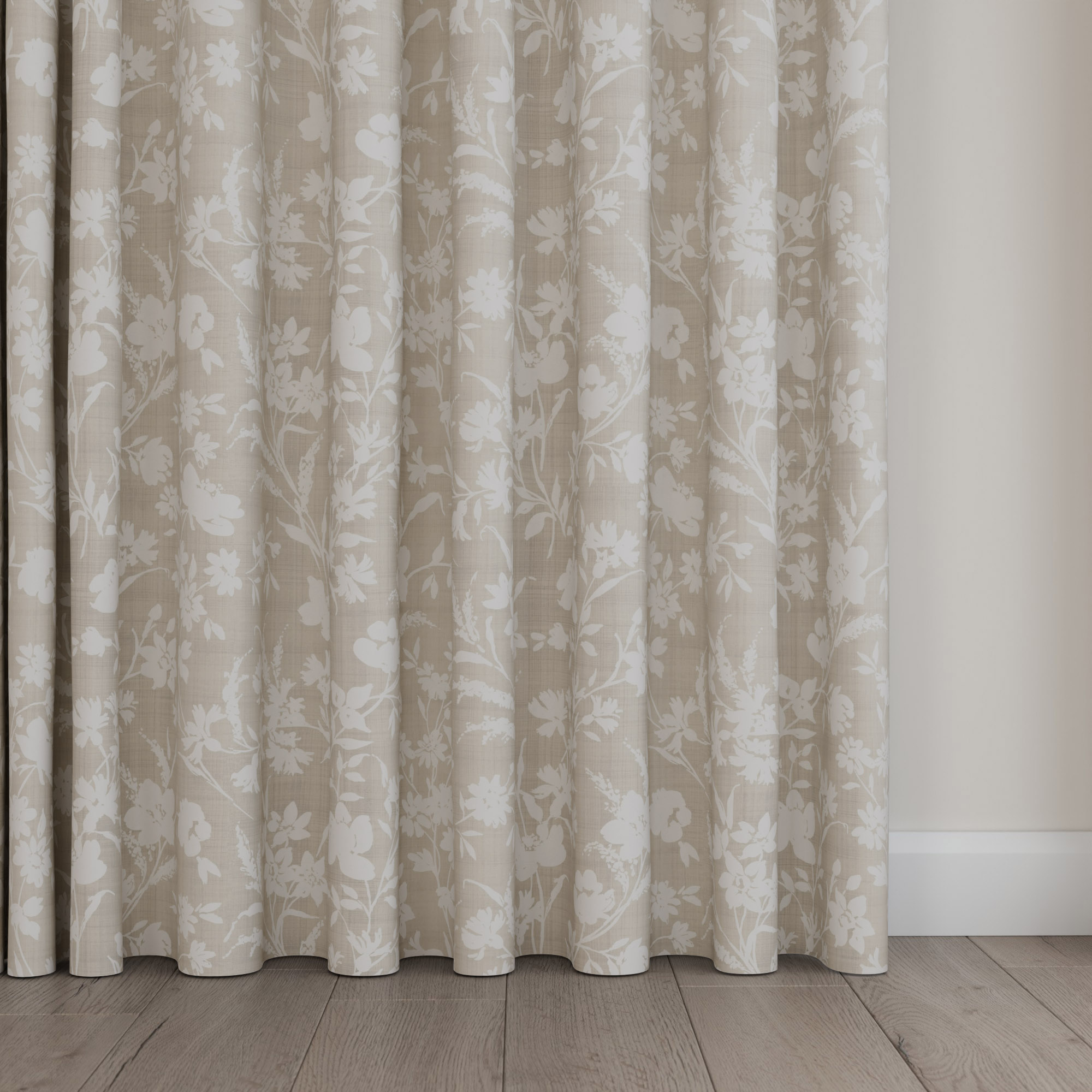 Laura Ashley Rye Dove Grey Wave Curtain - Image 5