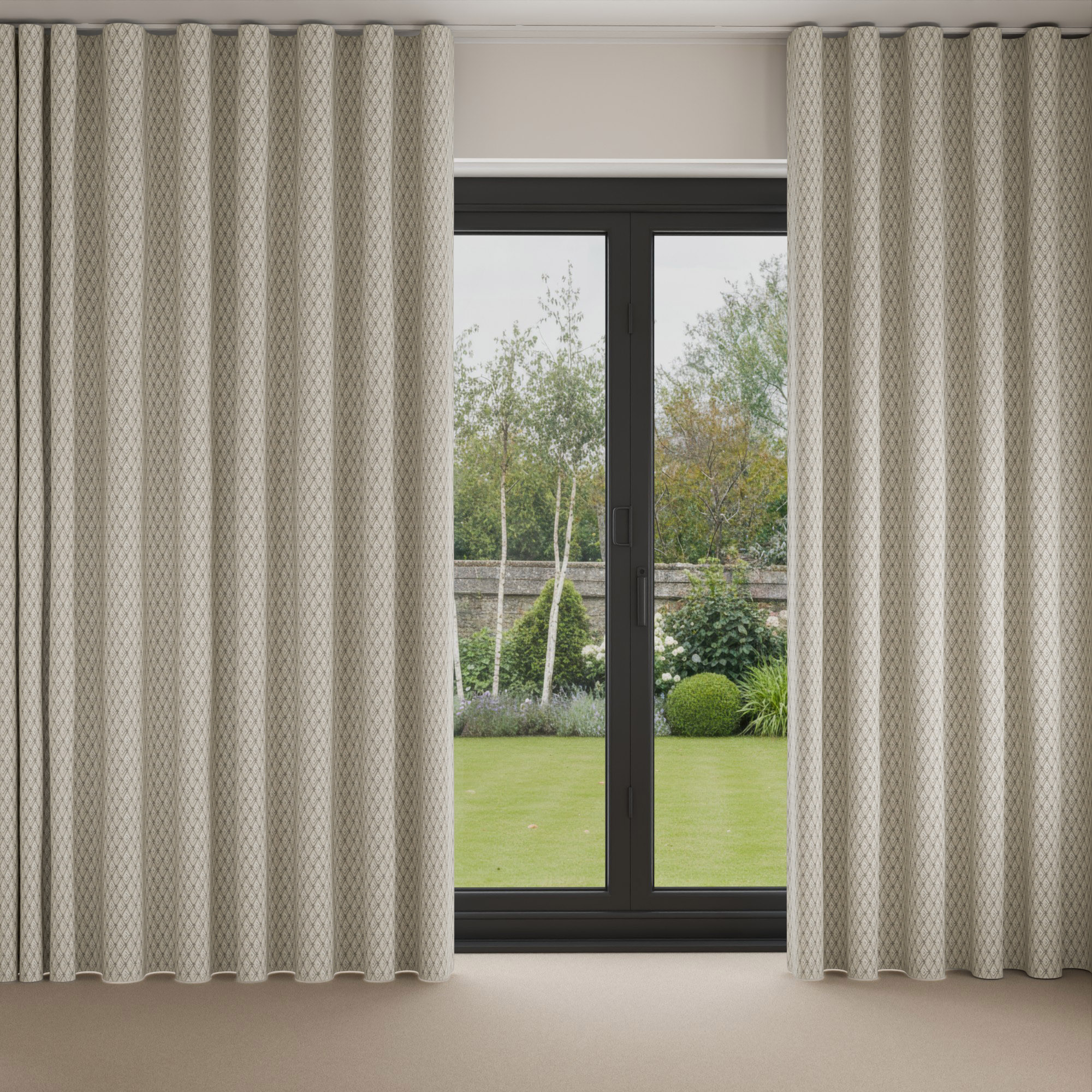 Laura Ashley Saron Almond Wave Curtain - Image 3
