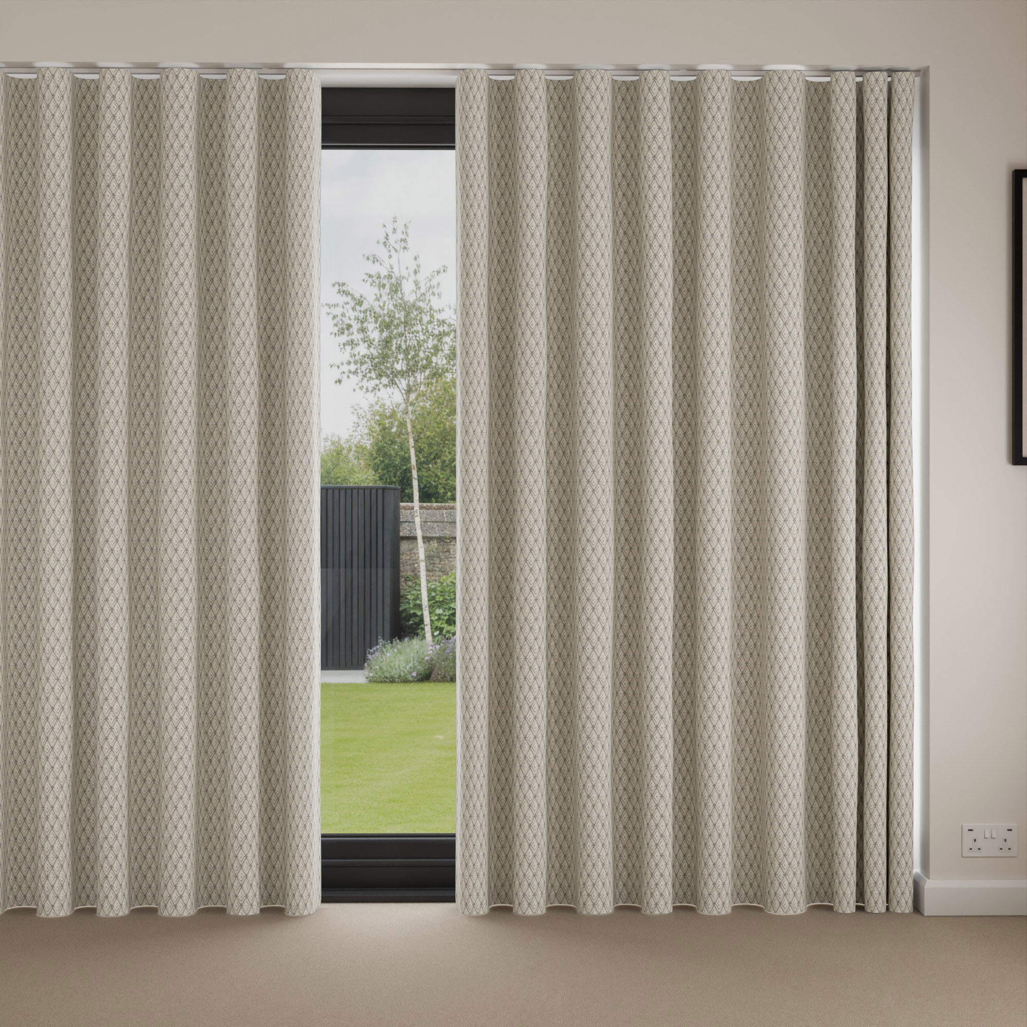 Laura Ashley Saron Almond Wave Curtain - Image 4