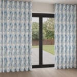 Laura Ashley Stocks Blue Sky Wave Curtain