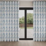 Laura Ashley Stocks Blue Sky Wave Curtain