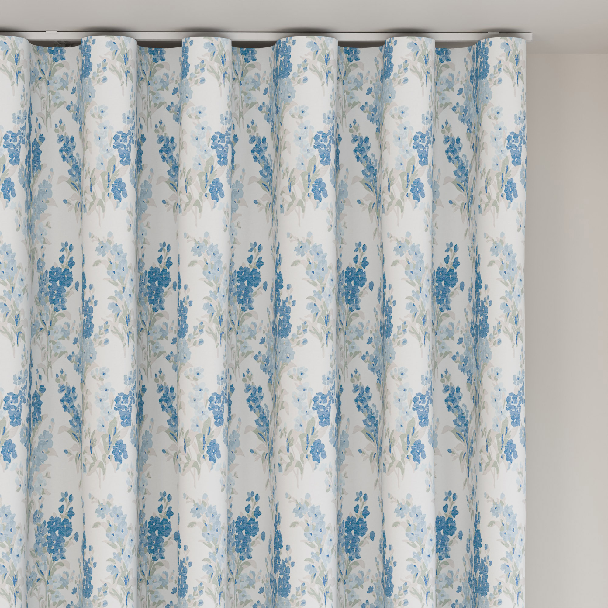 Laura Ashley Stocks Blue Sky Wave Curtain - Image 6
