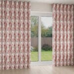 Laura Ashley Stocks Old Rose Wave Curtain