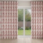 Laura Ashley Stocks Old Rose Wave Curtain