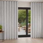 Laura Ashley Suffolk Stripe Slate Wave Curtain