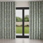 Laura Ashley Summer Palace Jade Green Wave Curtain