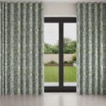 Laura Ashley Summer Palace Jade Green Wave Curtain