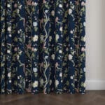 Laura Ashley Summer Palace Midnight Blue Wave Curtain