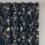 Laura Ashley Summer Palace Midnight Blue Wave Curtain