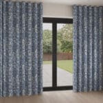 Laura Ashley Summerhill Midnight Navy Wave Curtain