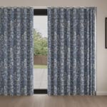 Laura Ashley Summerhill Midnight Navy Wave Curtain