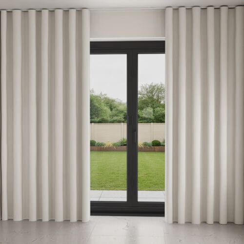 Laura Ashley Swanson Dove Grey Wave Curtain
