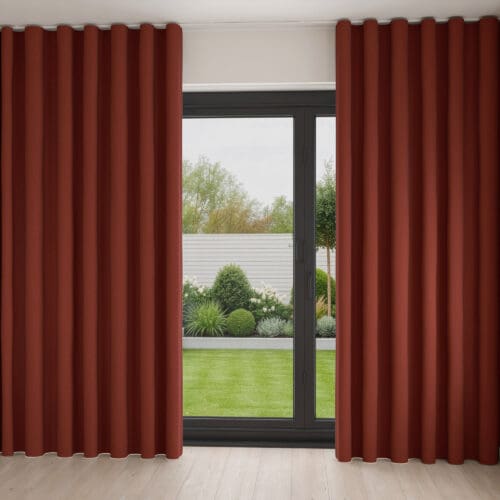 Laura Ashley Swanson Crimson Wave Curtain