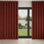 Laura Ashley Swanson Crimson Wave Curtain