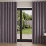 Laura Ashley Swanson Dark Sugared Violet Wave Curtain