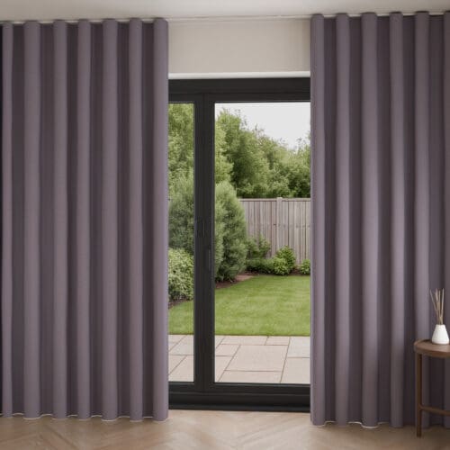 Laura Ashley Swanson Dark Sugared Violet Wave Curtain