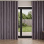 Laura Ashley Swanson Dark Sugared Violet Wave Curtain