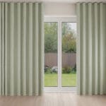Laura Ashley Sweet Alyssum Moss Green Wave Curtain