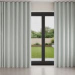 Laura Ashley Sycamore Pale Seaspray Wave Curtain