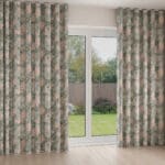 Laura Ashley Tapestry Floral Chenille Blush Wave Curtain