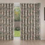 Laura Ashley Tapestry Floral Chenille Blush Wave Curtain