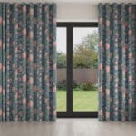 Laura Ashley Tapestry Floral Dusky Seaspray Wave Curtain
