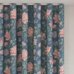 Laura Ashley Tapestry Floral Dusky Seaspray Wave Curtain