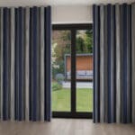 Laura Ashley Tiverton Stripe Midnight Wave Curtain