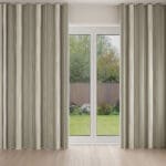 Laura Ashley Tiverton Stripe Steel Wave Curtain