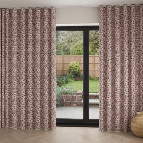 Laura Ashley Tollymore Mulberry Wave Curtain
