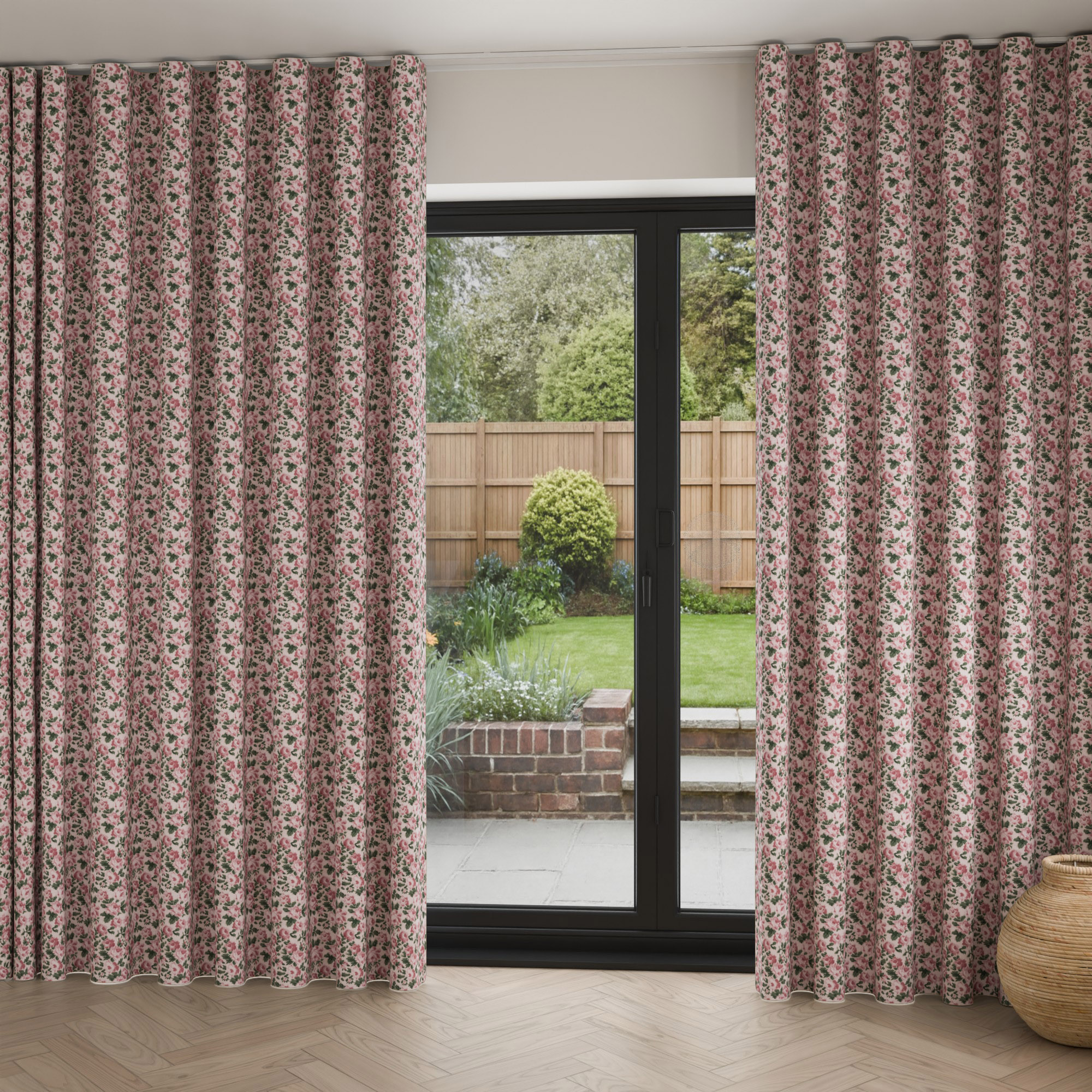 Laura Ashley Tollymore Mulberry Wave Curtain