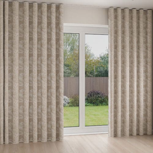 Laura Ashley Trecastle Natural Wave Curtain