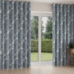 Laura Ashley Tregaron Midnight Blue Wave Curtain
