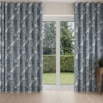 Laura Ashley Tregaron Midnight Blue Wave Curtain