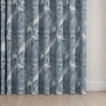 Laura Ashley Tregaron Midnight Blue Wave Curtain