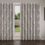 Laura Ashley Tregaron Silver Wave Curtain