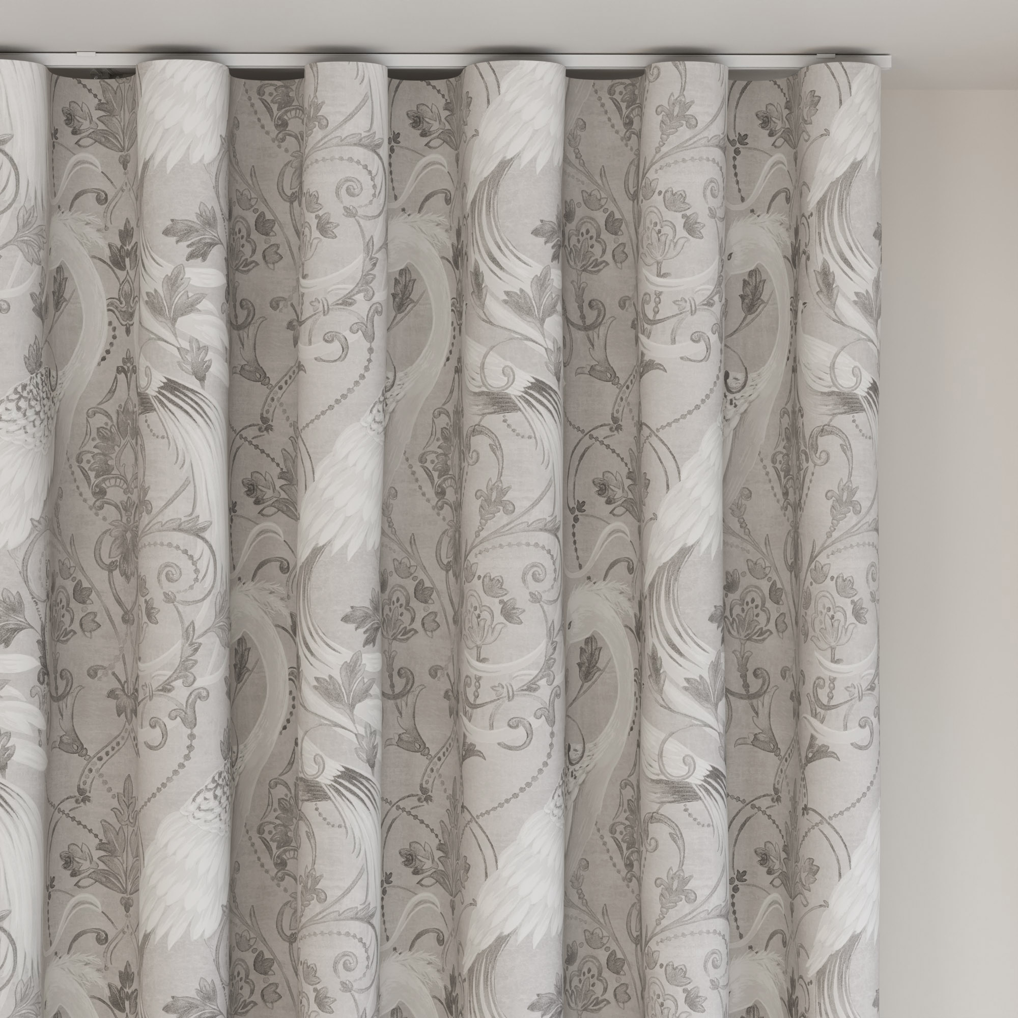 Laura Ashley Tregaron Silver Wave Curtain - Image 6