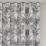 Laura Ashley Tuileries Charcoal Wave Curtain
