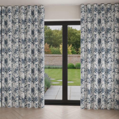 Laura Ashley Tulleries Midnight Wave Curtain