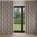 Laura Ashley Tulips Dusky Seaspray Wave Curtain