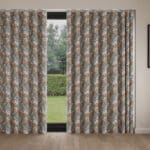 Laura Ashley Tulips Dusky Seaspray Wave Curtain
