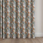 Laura Ashley Tulips Dusky Seaspray Wave Curtain