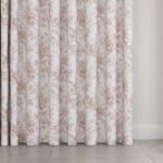 Laura Ashley Walled Garden Dark Blush Wave Curtain