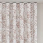 Laura Ashley Walled Garden Dark Blush Wave Curtain