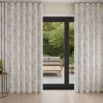Laura Ashley Walled Garden Dove Grey Wave Curtain