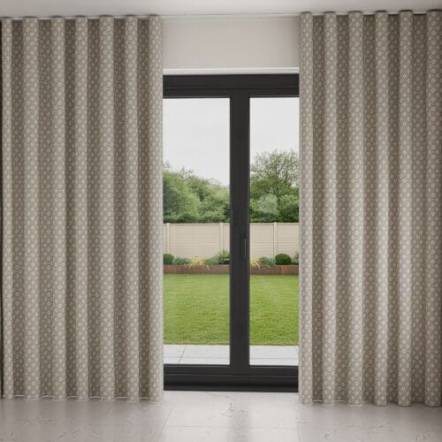Laura Ashley Whitebrook Dove Grey Wave Curtain