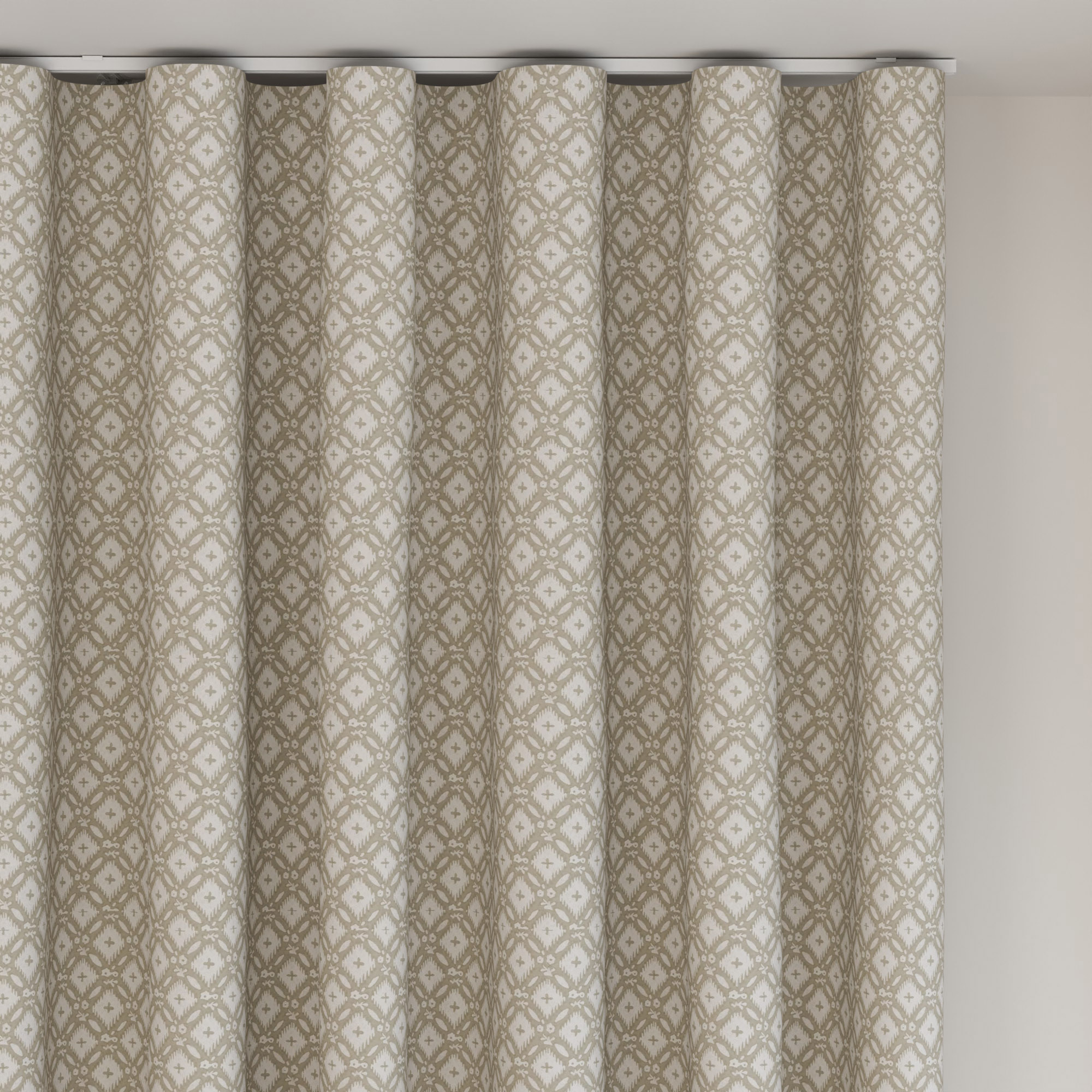 Laura Ashley Whitebrook Dove Grey Wave Curtain - Image 6