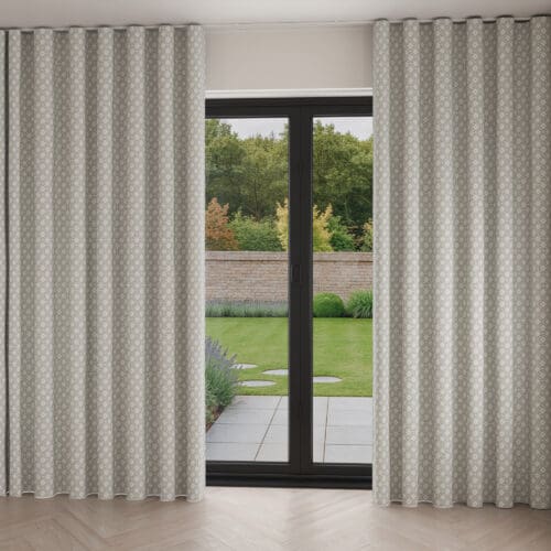 Laura Ashley Whitebrook Steel Wave Curtain