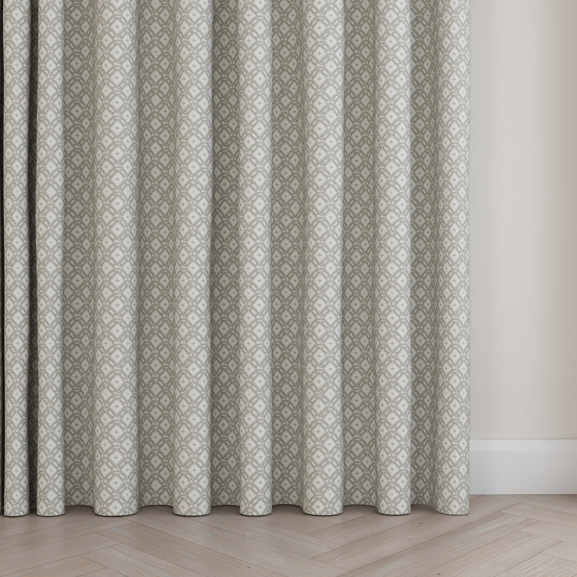 Laura Ashley Whitebrook Steel Wave Curtain - Image 4
