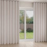 Laura Ashley Wickerwork Coral Pink Wave Curtain